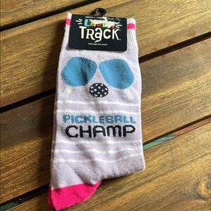 Pickleball Champ Socks  color Pink and Purple NEW